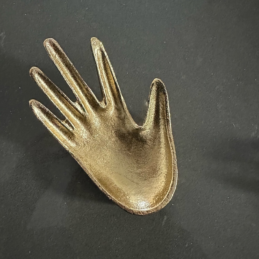 Gold Hand-Shaped Jewelry Holder